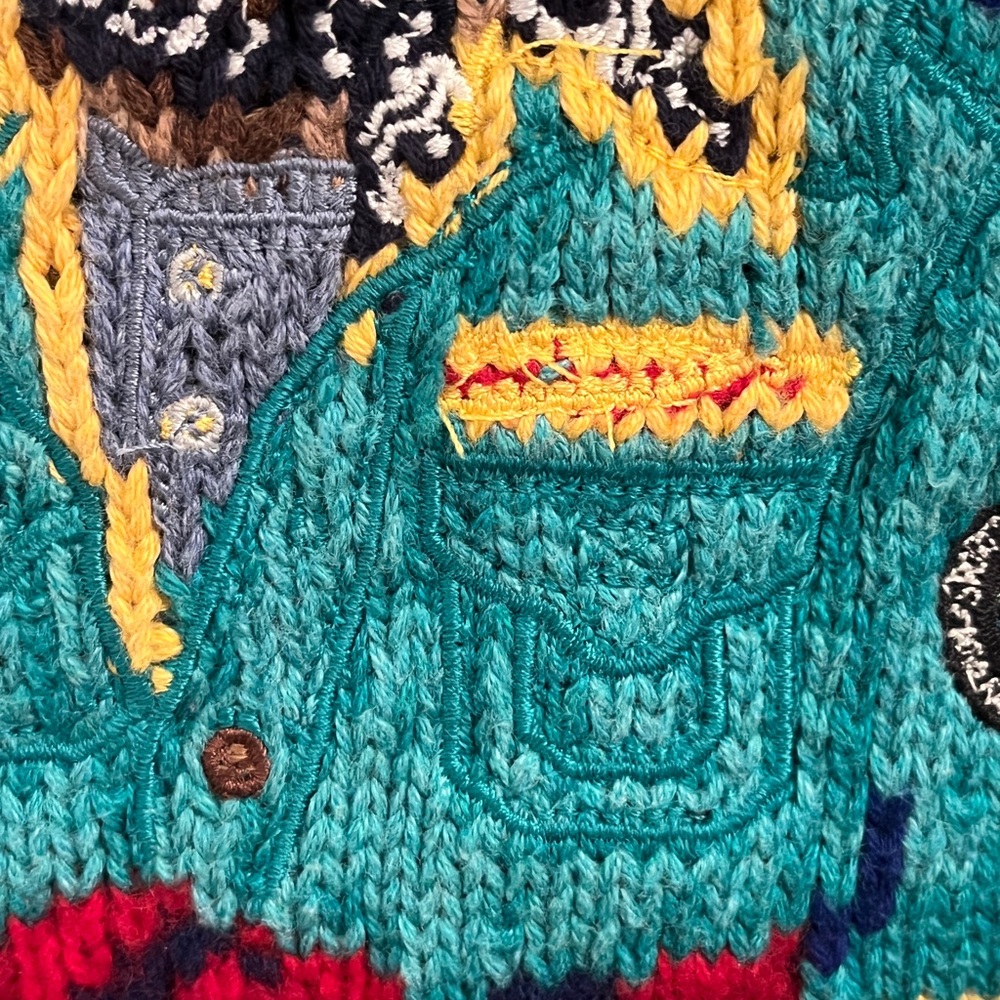 Polo Ralph Lauren Blue Sweater with Bear Design - Picture 4 of 5